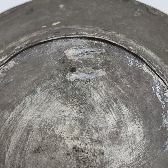 Handcrafted Vintage Copper Decorative Plate With Intricate Engraved Patterns - Picture 7 of 12